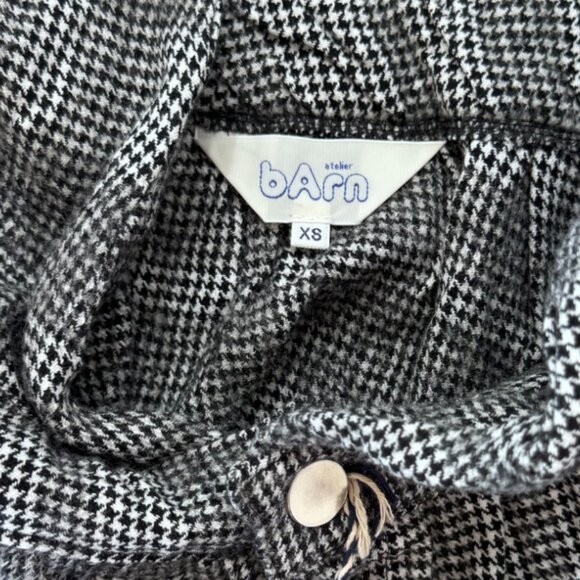 ATELIER BARN - PLAID DRESS - 51%WOOL/ 49% COTTON - BLACK/WHITE - XS -NWT - Picture 3 of 4